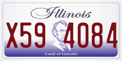 IL license plate X594084