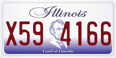 IL license plate X594166