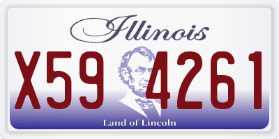 IL license plate X594261