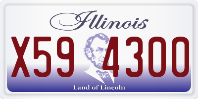 IL license plate X594300