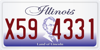 IL license plate X594331