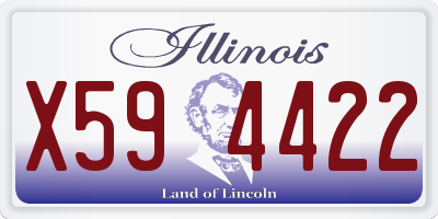 IL license plate X594422