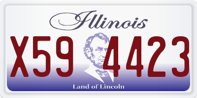 IL license plate X594423
