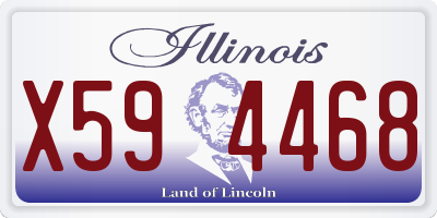 IL license plate X594468