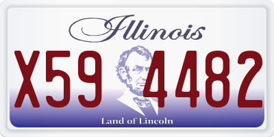 IL license plate X594482