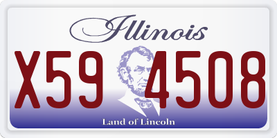 IL license plate X594508