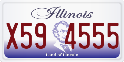IL license plate X594555