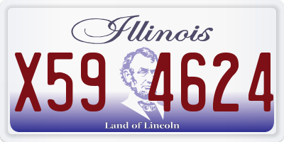 IL license plate X594624
