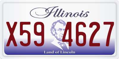 IL license plate X594627