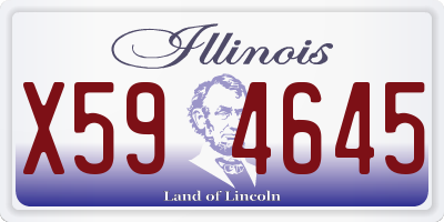 IL license plate X594645