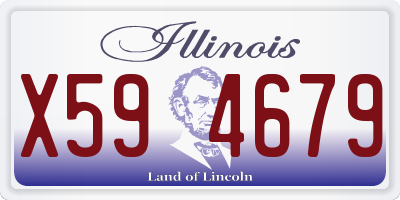 IL license plate X594679