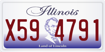 IL license plate X594791