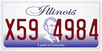 IL license plate X594984