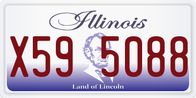 IL license plate X595088