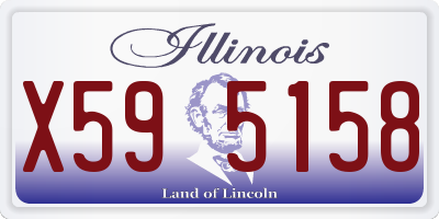IL license plate X595158