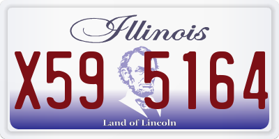 IL license plate X595164