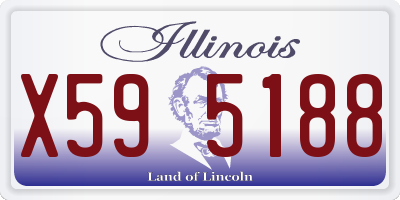 IL license plate X595188