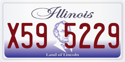 IL license plate X595229