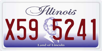 IL license plate X595241