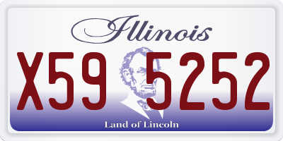 IL license plate X595252