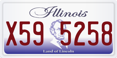 IL license plate X595258