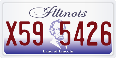 IL license plate X595426