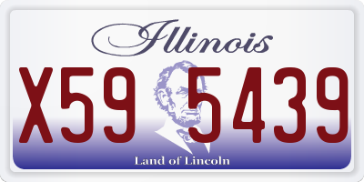 IL license plate X595439