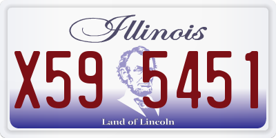 IL license plate X595451