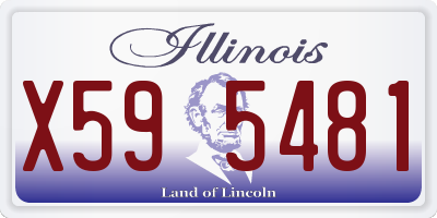 IL license plate X595481