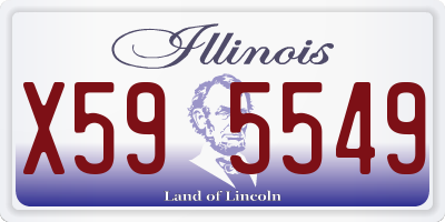 IL license plate X595549