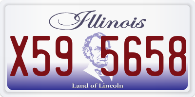 IL license plate X595658