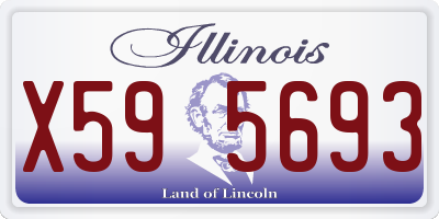 IL license plate X595693