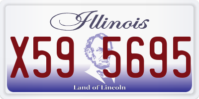 IL license plate X595695