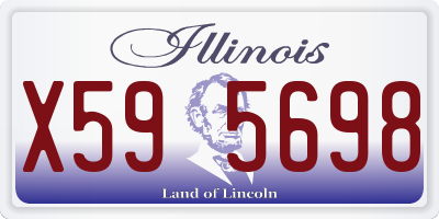 IL license plate X595698