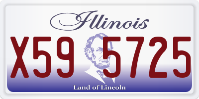 IL license plate X595725