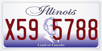 IL license plate X595788