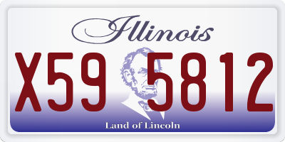 IL license plate X595812