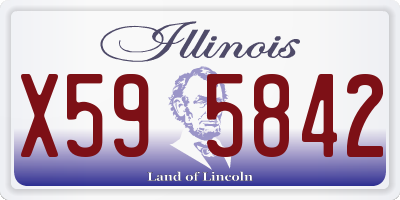 IL license plate X595842
