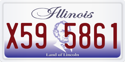 IL license plate X595861