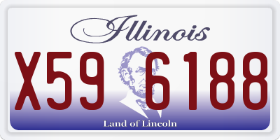 IL license plate X596188