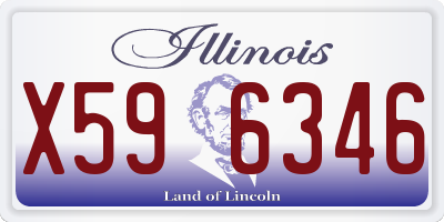 IL license plate X596346