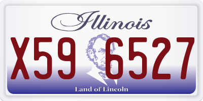 IL license plate X596527