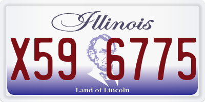 IL license plate X596775