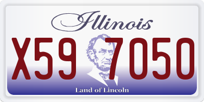 IL license plate X597050