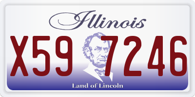IL license plate X597246