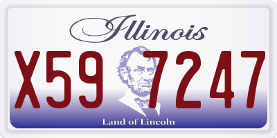 IL license plate X597247
