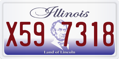 IL license plate X597318