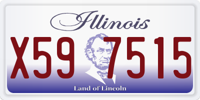 IL license plate X597515
