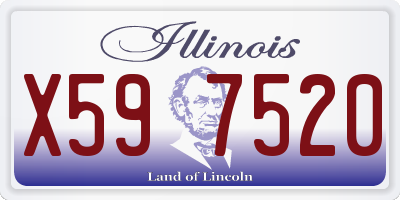 IL license plate X597520