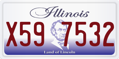 IL license plate X597532